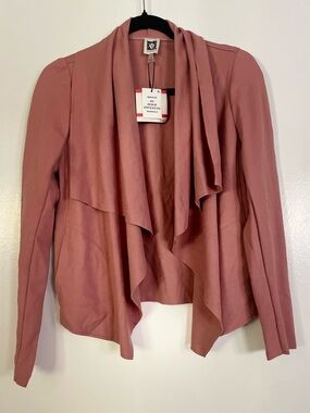 Anne Klein Rosewater Draped Open-Front Blazer